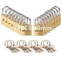 SEPOX 16 kpl 40 mm raskaan kytn massiivi messinkiriippulukot samoilla avaimilla 24 kpl snkestv runko 40 mm 1-9/16"""" ruosteenesto- ja leikkaussa