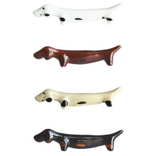 4Stk Bunte Keramik Chopstick Rest Hund Form Eleganter Küchenhelfer