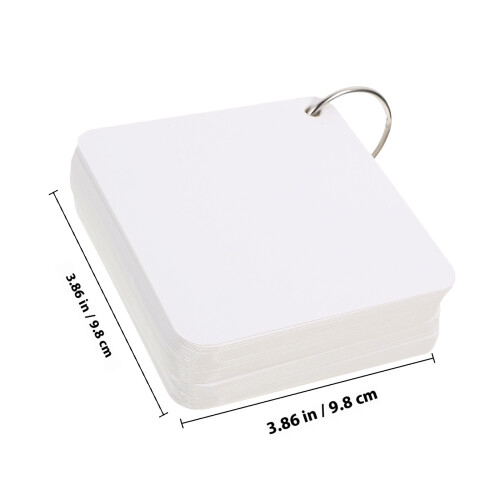 1 Satz Leeres Kartenbinderpapier Mit Weißer 1