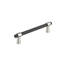 Amerock BP36859FBPN | Sloucen 5-1/16 palcu (128 mm) Center-to-Center Matte Black/Leten nikl Cabinet Pull | Kuchynsk kovn | Nbytkov kovn | R