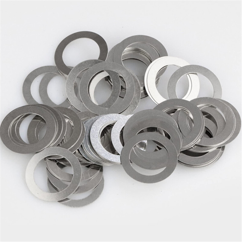 KALESYUJIN-40PCS S:0.1-10pcs/0.2-10pcs/0.3-10pcs/0.5-10pcs DIN988 Metal Shim Washers Stainless Steel Ultrathin Gasket Thin Flat Washer (13 * 19)-image-OPC-PM96V7B-NEW