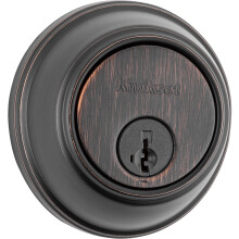 Kwikset 817 Deadbolt Slot, Venetiaans Brons Ronde Sleutel Voor Deur, Slimme Sleutel Beveiliging, Enkel Cilinder