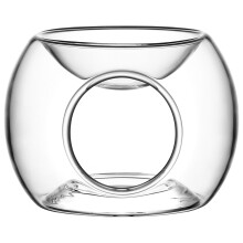 duftlampe aus glas für aromatherapie und meditation zuhause