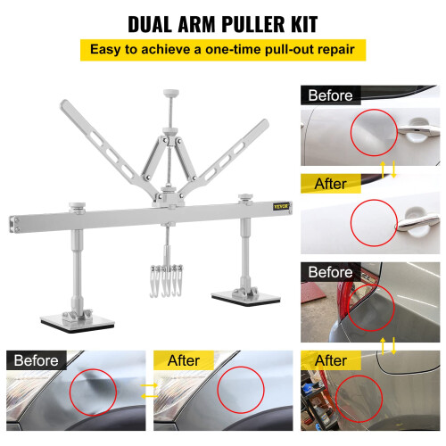 VEVOR VEVOR Dent Pull Lever Bar Kit Car Dent Puller Kit Dent Pull Lever Fit for Both Aluminum and Steel Dent Pulling (750MM) 2