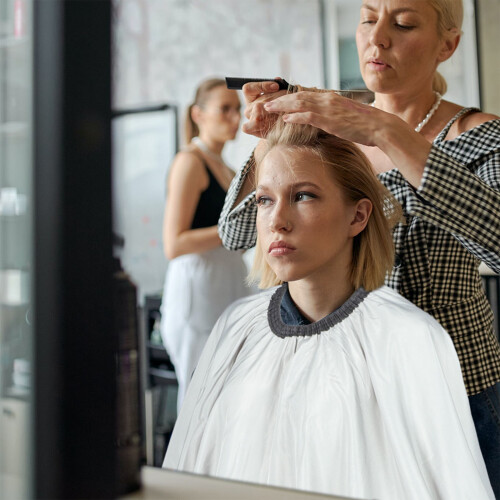 Friseurtuch Haarpflegeprodukt Pongee Kind 1