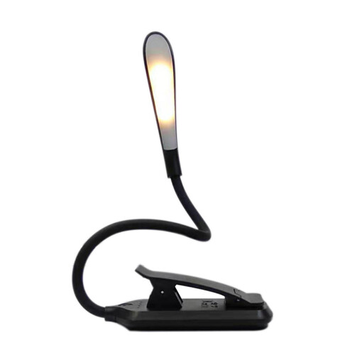 usb leseleuchte augenschutz clip lampe schwarz