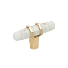 Amerock Carrione 2-1/2 palce (64 mm) Dlka Mramorov bl/ampansk bronz Knoflk skrne BP36647MWCZ