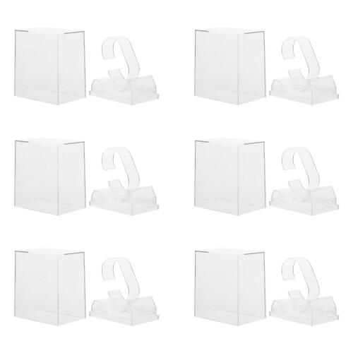 6 -display- aufbewahrungsboxen transparent