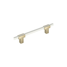 Amerock Urbanite 5-1/16 palcu (128 mm) Stredov zlat ampansk/bl skrnka Pull BP778128BBZWHT