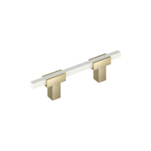 Amerock Urbanite 3 palcov (76 mm) stredov zlat ampansk/bl tahk BP77898BBZWHT