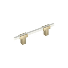 Amerock Urbanite 3-3/4 palce (96 mm) Stredovek zlat ampansk/bl skrnka Pull BP77896BBZWHT
