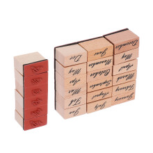 24 Teile Holzstempel Für Journaling Und Scrapbooking