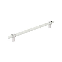 Amerock Carrione 10-1/16 palce (256 mm) Stredov mramorov bl/leten chromov skrn Pull BP36664MW26