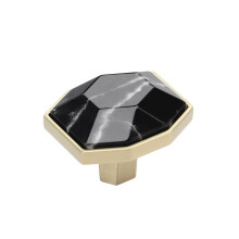 Amerock Carrione 1-5/8 palce (41 mm) Dlka Mramorov cern/zlat Knoflk na ampansk BP36638MBKBBZ