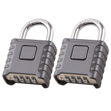 2 Pack Disecu Heavy Duty 4-numeroinen yhdistelmlukko yhdell kosketuksella Avattava virheenestoominaisuus Korkean turvallisuuden vedenpitv suuri u