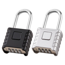 2 Pack Disecu Heavy Duty Long Shackle 4-numeroinen Yhdistelmlukko Yhdell kosketuksella Avattava Virheenestoominaisuus Vedenpitv ulkolukko koulun