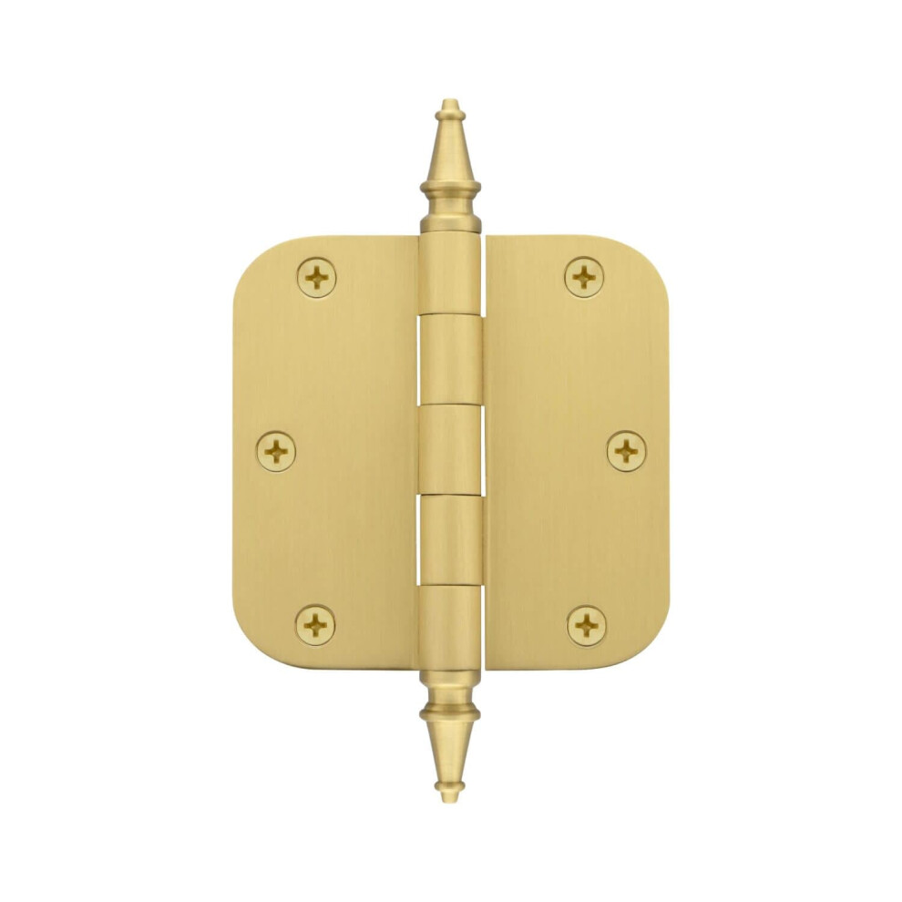 Grandeur 3.5"""" Steeple Tip Residential Hinge With 5/8"""" Radius Corners 662972825441