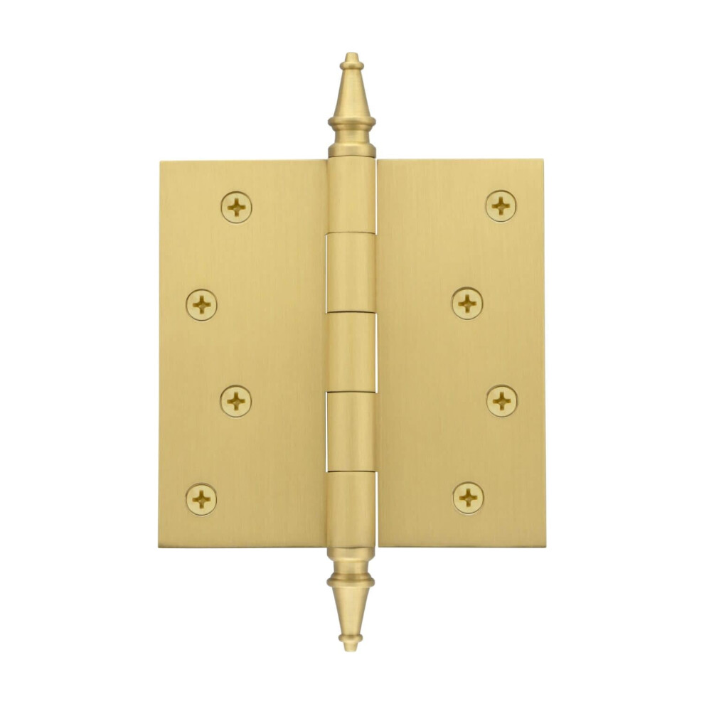 Grandeur 4"""" Steeple Tip Residential Hinge With Square Corners 662972825472