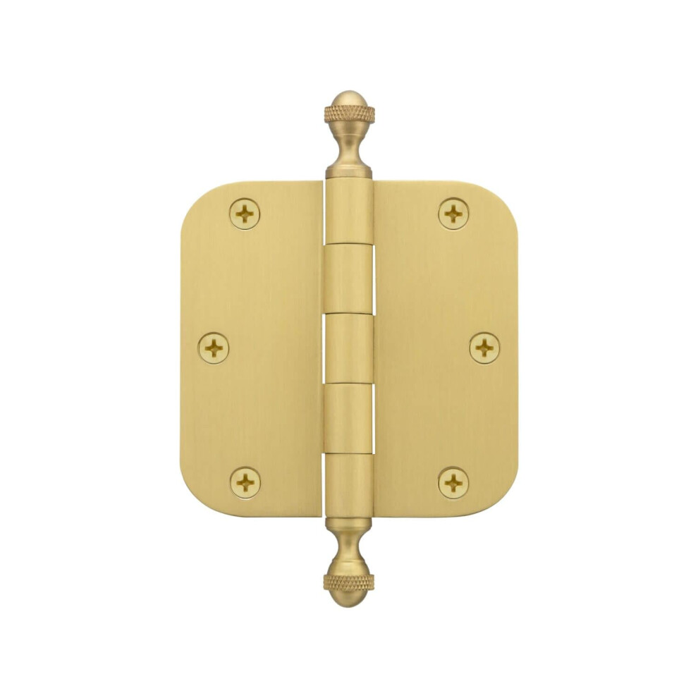 Grandeur 3.5"""" Acorn Tip Residential Hinge With 5/8"""" Radius Corners 662972825267