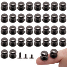 BUXIMN Mini Drawer Pulls Small Knobs for Jewelry Box Metal Round Mini Knobs Handles Diameter 0.37inch for Jewelry Case Wood Case Drawer Cabinets