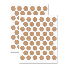 Selbstklebende Schraubenlochaufkleber aus Eichenholz 100 Stck. 0,55 Zoll / 14 mm Abziehstift, staubdichtes Klebeband, wasserabweisende PVC-Kappen