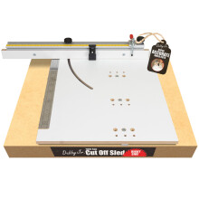 Peachtree Woodworking Supply Dubby Jr. Slitta per taglio trasversale (lato destro) Sega da tavolo Maschera per taglio rapido Slitta per taglio tr