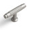 SORWDUERM 5 Pack Brushed Nickel Knurled Cabinet Knobs 2 inch(50mm) Length Single Hole Cabinet Knobs Pull Knobs for Cupboard and Closet 1