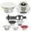 Trykknapl?se hvide 1,25"""""""" Pro Series & 2"""""""" Stud USA Made 1