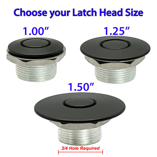 Trykknapl?se poleret rustfrit 1,00""""""""& 2"""""""" Stud Pro Series USA lavet 2