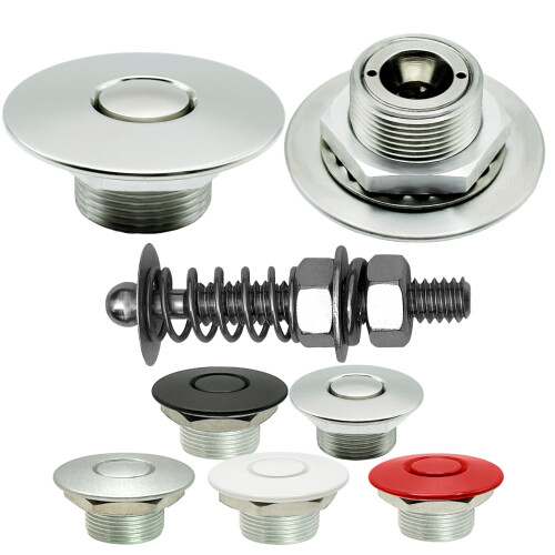 Trykknapl?se poleret rustfrit 1,50""""""""& 2"""""""" Stud Pro Series USA lavet