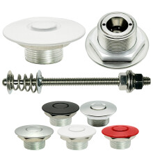 Loquets bouton-poussoir blancs 1,50"""""""" Pro Series et goujon de 4"""""""" FABRIQUS AUX TATS-UNIS