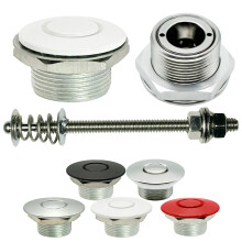 Loquets bouton-poussoir blancs 1,00"""""""" Pro Series et goujon de 4"""""""" FABRIQUS AUX TATS-UNIS
