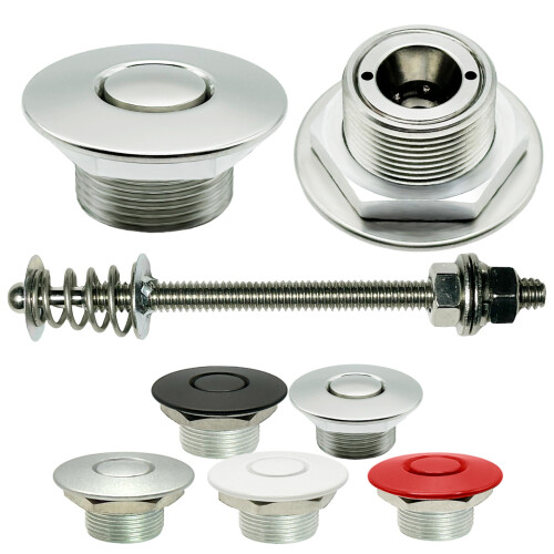 Trykknapl?se poleret rustfrit 1,25"""""""" & 4"""""""" Stud Pro Series USA MADE