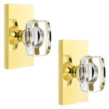 Dllween Glass Crystal Gold bbu ajtkilincs belso polrozott srgarz modern dummy ajtkilincsek ngyszgletes kilincsek bifold szekrnyajtkhoz 2 cs