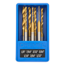 Dremel 628HP 7-delige Titanen Coating Boor Bit Set - Ideaal voor Hout en Zachte Metalen