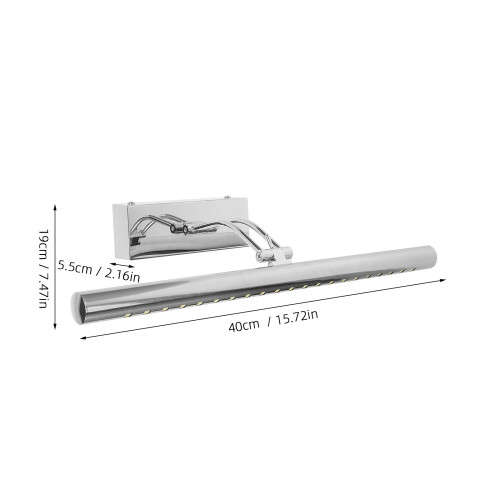 led- wandleuchte bad mit frontbeleuchtung modern 1