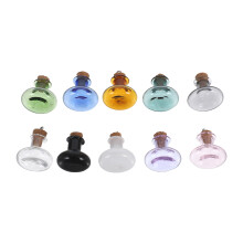 50 Stk. Mini Wunschflaschen 3 Ml Mit Korkverschluss 10 Farben