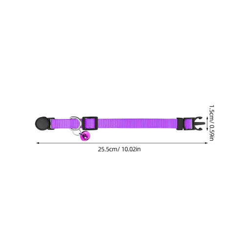 12 bedrucktes -halsband mit glöckchen für 2
