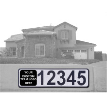 Curb N Sign Curb Wrap Autocollant d'adresse Autocollants en aluminium pour numro de maison pour portes d'entre, fentres, bordures ou murs