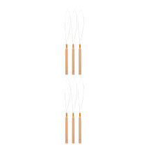 6- . Werkzeug mit Holzgriff für Mikro-Ring-Strähnen und Häkelhaken