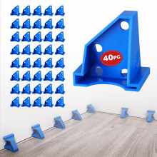 WORKPRO 40-pack vloerafstandhouders 2 in 1 laminaatvloerafstandhouders met 1/2"" & 1/4"""" openingen Houten vloerinstallatiehulpmiddel voor laminaat