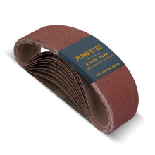 POWERTEC 15PK 4 x 21 tums slipband fr bandslip 5 vardera av 80 120 150 korn aluminiumoxid bandslip Papperssortiment fr tr- och frgslipning Me