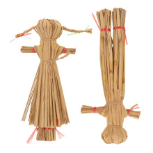 2 vogelscheuchen 18 cm gartenfiguren für außenbereich