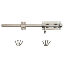 Proshopping Loquet boulon en acier inoxydable 304 robuste avec trou de cadenas 14 mm de diamtre. Loquet de porte boulon coulissant de scuri