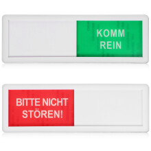 2 schilder besetzt/frei für tür, anzeigeschild für privatsphäre