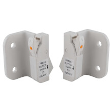 Brixwell 50-2008EW Euro White Dual Action Enkelt/dobbelth?ngt eller glidende plastik (WOCD) vindues?bningskontrolenhedspar