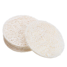 5 luffa-pads, peeling-schwämme aus natürlicher luffa für bad