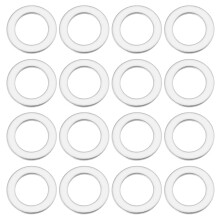 Micro Traders 30ks Ploch podloky 304 Nerezov ocel Kulat podloky zvesu dver Tesnen pro zvedac dvere rouby vyvench dver rouby 10x16x1mm