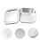 Butterfrischhalter Quadratische Dose Mit Deckel Silber 3