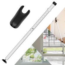 JSungo 2-in-1 schuifdeurbeveiligingsbalk Upgrade deurstoppers Beveiliging Heavy-Duty deurstoorzender Deurstopper voor schuifraam Verstelbare deurstoo